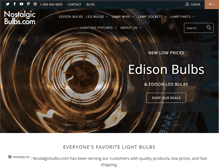 Tablet Screenshot of nostalgicbulbs.com